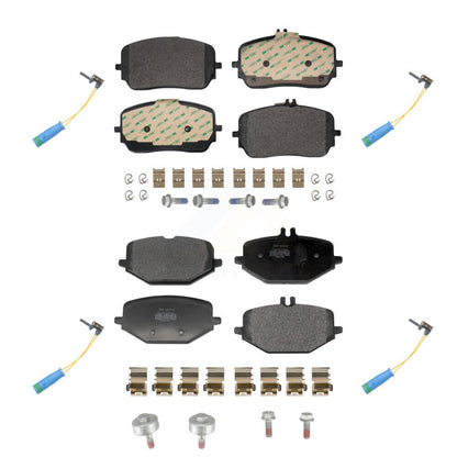 Semi-Metallic Brake Pads Wear Sensor Front Rear Kit For Mercedes-Benz GLE450 AMG