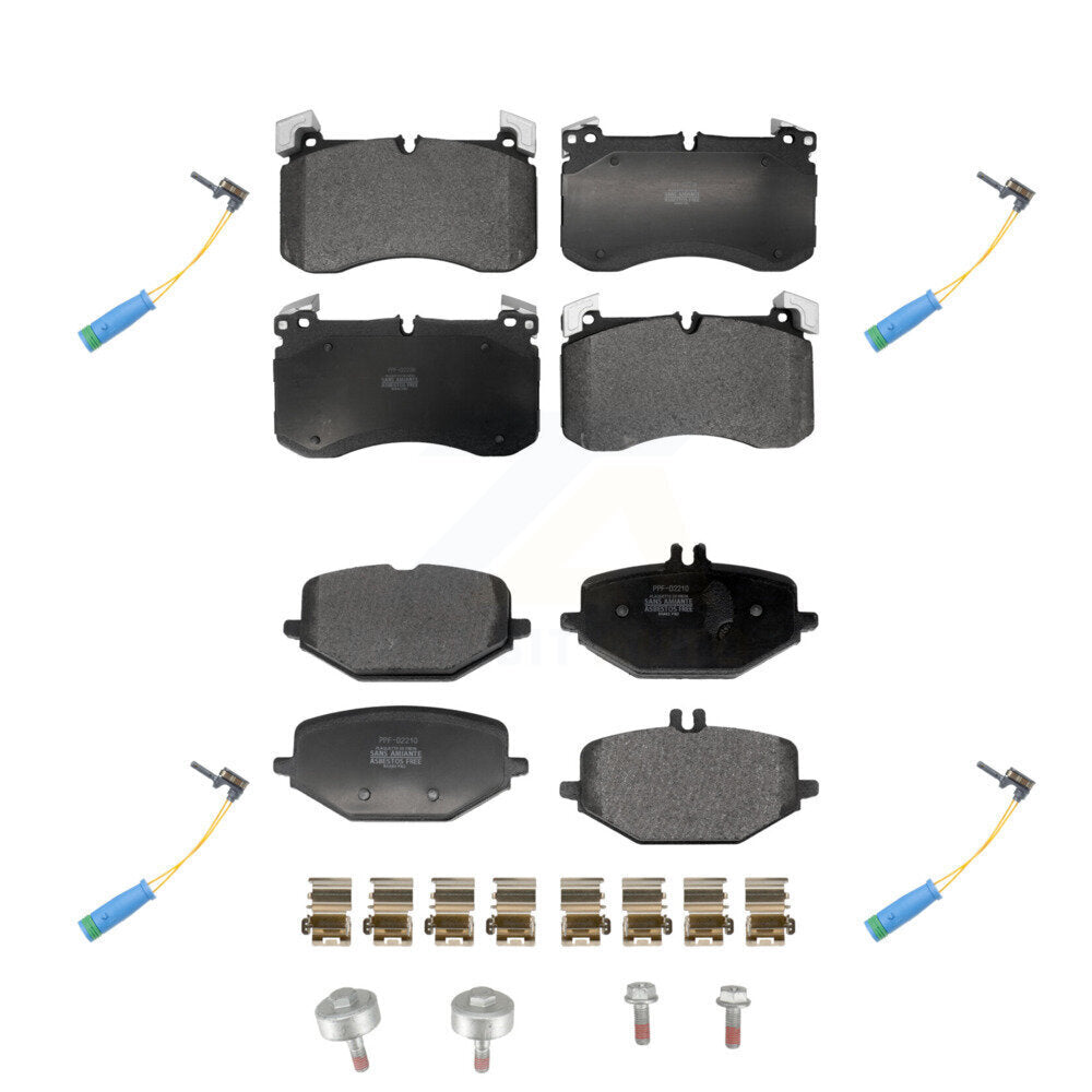 Semi-Metallic Brake Pad Wear Sensor Front Rear Kit For Mercedes-Benz GLS450 3.0L