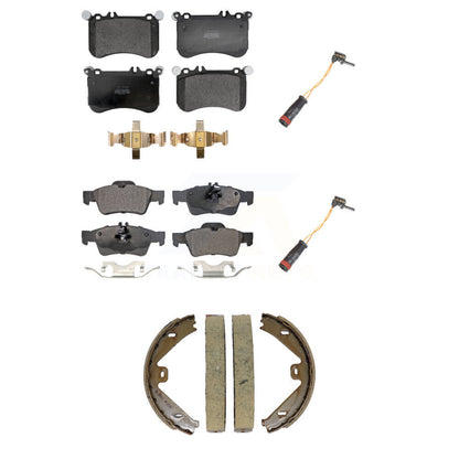 Semi-Metallic Brake Pads Wear Sensor Front Rear Kit (5Pc) For Mercedes-Benz E550