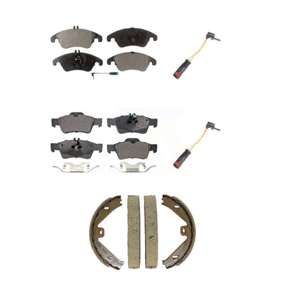Semi-Metallic Brake Pad Extra Wear Sensor Front Rear Kit (5Pc) For Mercedes-Benz