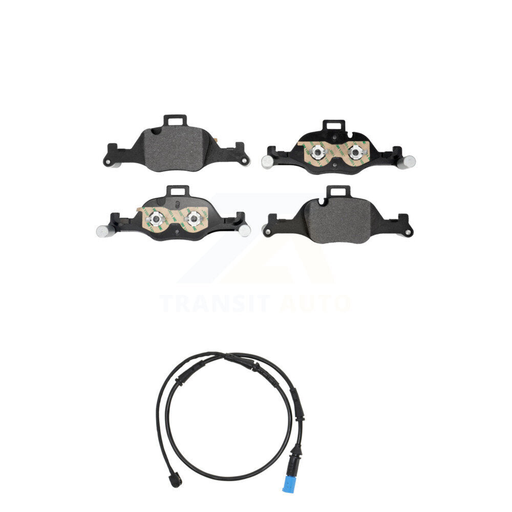 Semi-Metallic Disc Brake Pads And Wear Sensors Front Kit For BMW X5 X6
