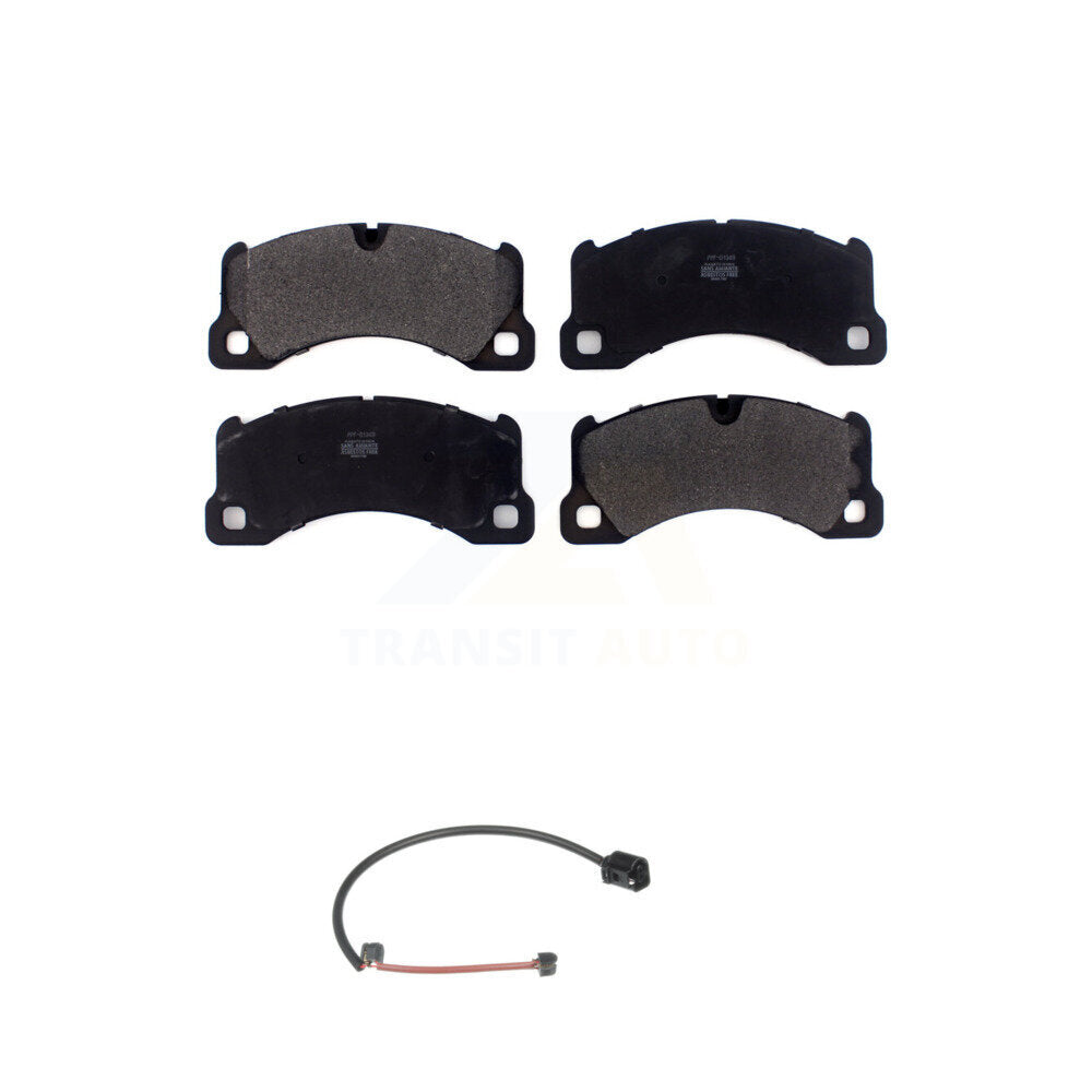Semi-Metallic Disc Brake Pads And Wear Sensors Front Kit For Porsche Cayenne