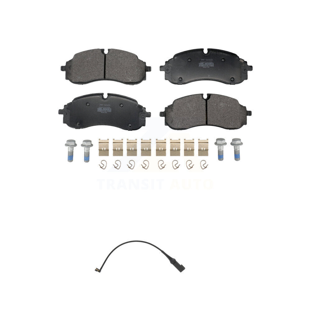 Semi-Metallic Disc Brake Pads And Wear Sensors Front Kit For Ford E-Transit