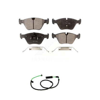 Semi-Metallic Disc Brake Pads And Wear Sensors Front Kit For BMW X3 3.0L