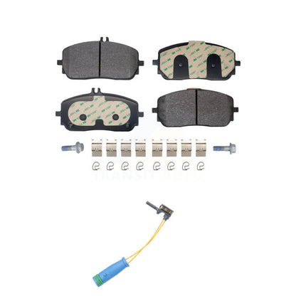Semi-Metallic Brake Pads & Wear Sensor Front Kit For Mercedes-Benz GLE350 GLB250