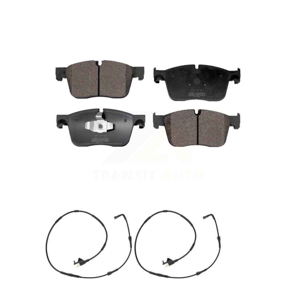 Semi-Metallic Disc Brake Pads & Wear Sensor Front Kit For Land Rover Range Velar