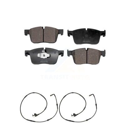 Semi-Metallic Disc Brake Pads & Wear Sensor Front Kit For Land Rover Range Velar