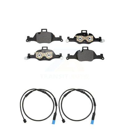 Semi-Metallic Disc Brake Pads And Wear Sensors Front Kit For BMW X5 X6