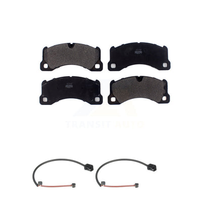 Semi-Metallic Disc Brake Pads And Wear Sensors Front Kit For Porsche Cayenne