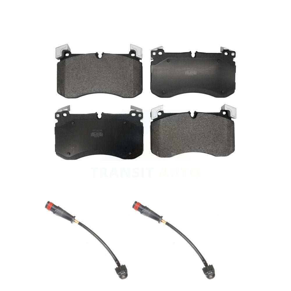 Semi-Metallic Brake Pad And Wear Sensor Front Kit For Mercedes-Benz G63 AMG 4.0L