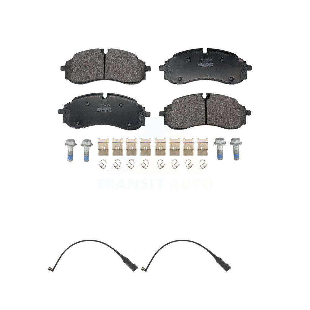 Semi-Metallic Disc Brake Pads And Wear Sensors Front Kit For Ford E-Transit