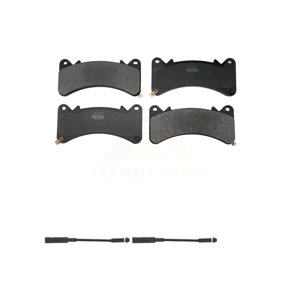 Semi-Metallic Brake Pad & Wear Sensor Front Kit For GMC Chevrolet Silverado 1500