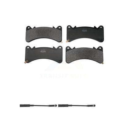 Semi-Metallic Brake Pad & Wear Sensor Front Kit For GMC Chevrolet Silverado 1500