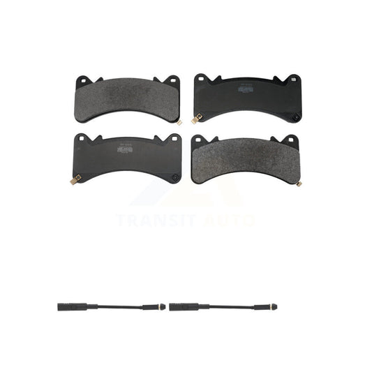 Semi-Metallic Brake Pad & Wear Sensor Front Kit For GMC Chevrolet Silverado 1500