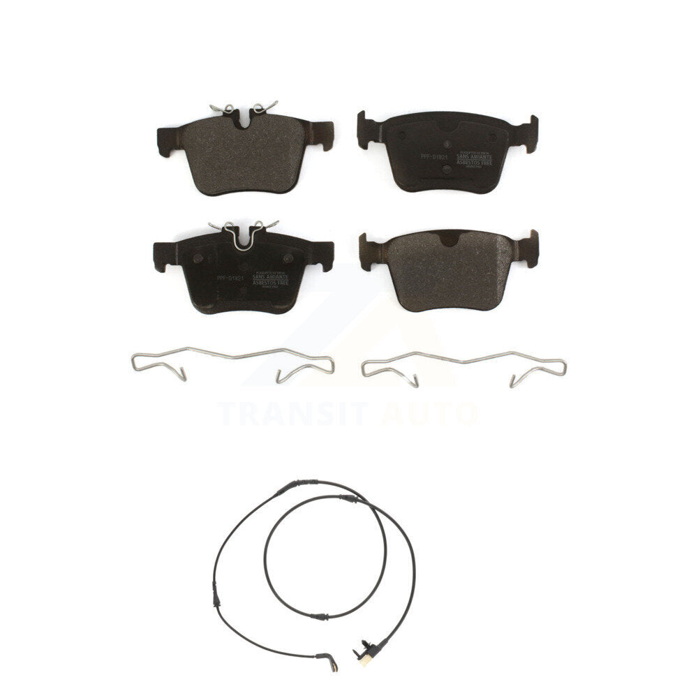 Semi-Metallic Brake Pad & Wear Sensor Rear Kit For Land Rover Range Velar Jaguar