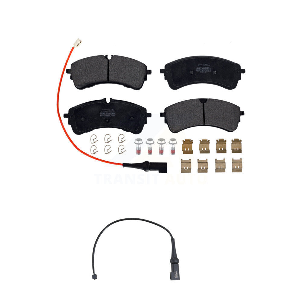 Semi-Metallic Disc Brake Pads Extra Wear Sensor Rear Kit For Ford Transit-350 HD