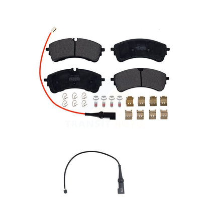 Semi-Metallic Disc Brake Pads Extra Wear Sensor Rear Kit For Ford Transit-350 HD