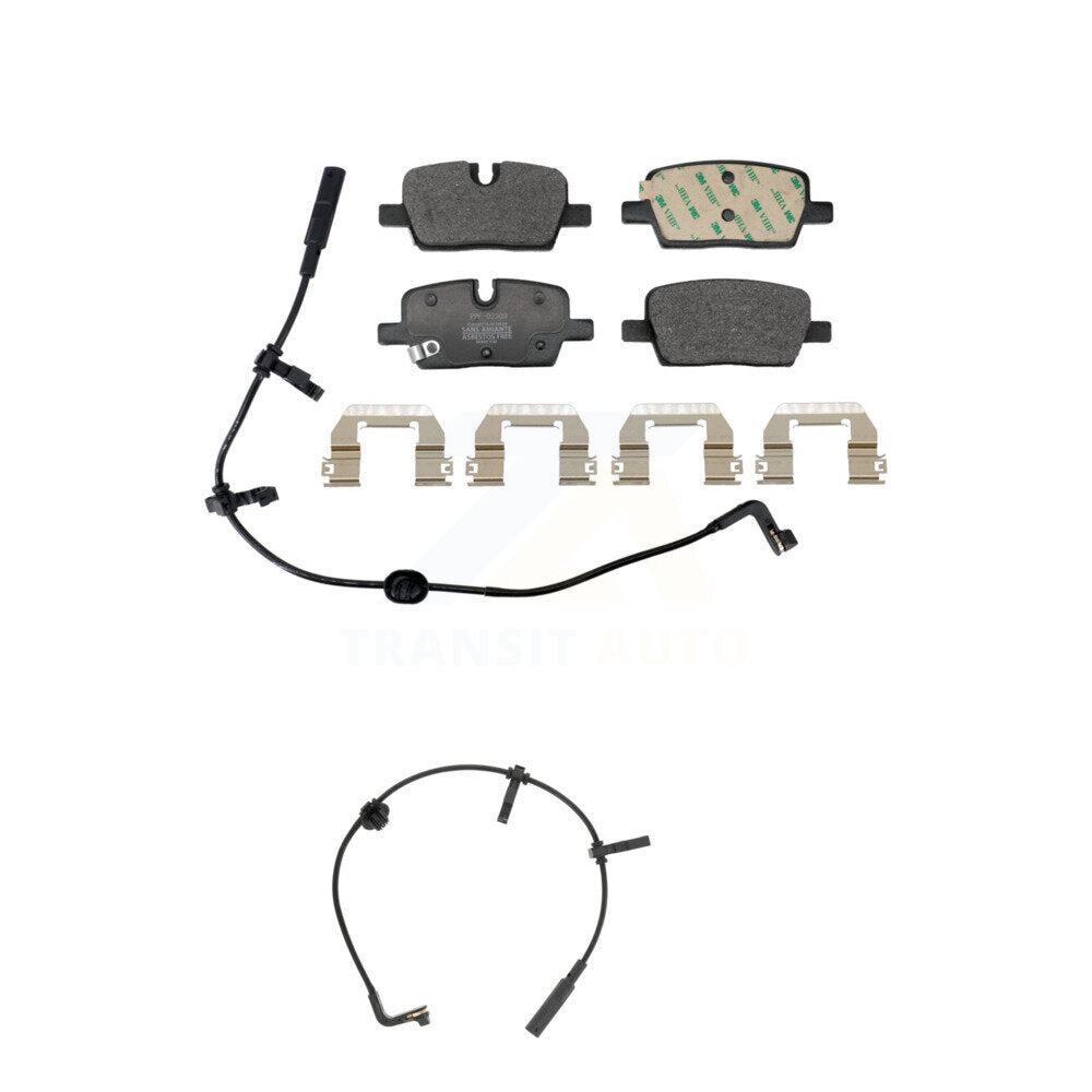 Semi-Metallic Disc Brake Pads And Wear Sensors Rear Kit For Cadillac CT6