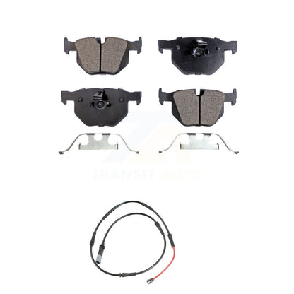 Semi-Metallic Disc Brake Pads Wear Sensor Rear Kit For 2009-2010 BMW 528i xDrive