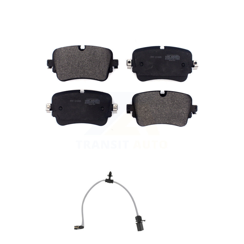 Semi-Metallic Brake Pad And Wear Sensor Rear Kit For 2019 Audi e-tron Quattro -L