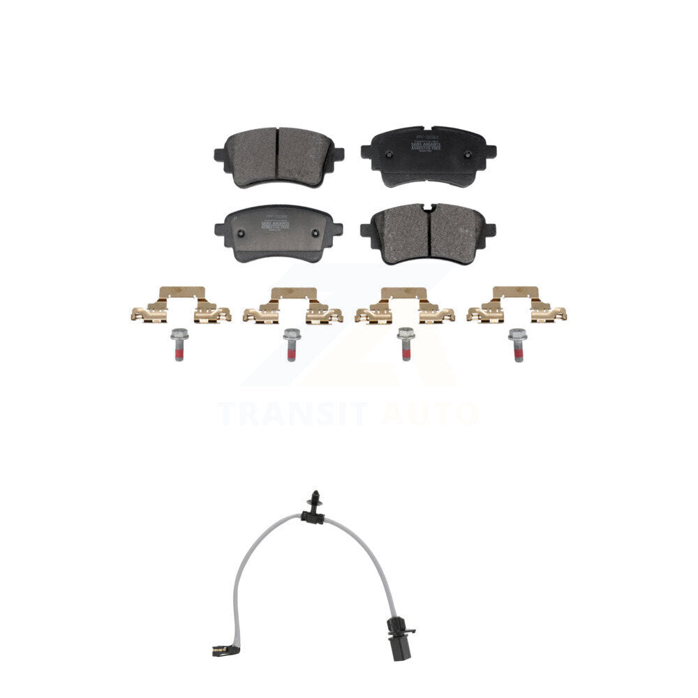 Semi-Metallic Brake Pad & Wear Sensor Rear Kit For Audi Q5 Sportback SQ5 PHEV A6