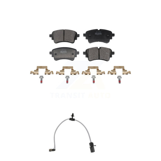 Semi-Metallic Brake Pad & Wear Sensor Rear Kit For Audi Q5 Sportback SQ5 PHEV A6