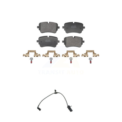 Semi-Metallic Brake Pad & Wear Sensor Rear Kit For Audi Q7 Q8 SQ8 SQ7 A8 Quattro