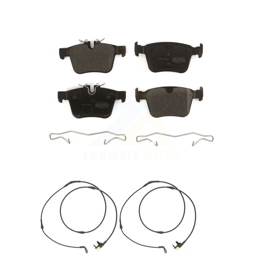 Semi-Metallic Brake Pad & Wear Sensor Rear Kit For Land Rover Range Velar Jaguar