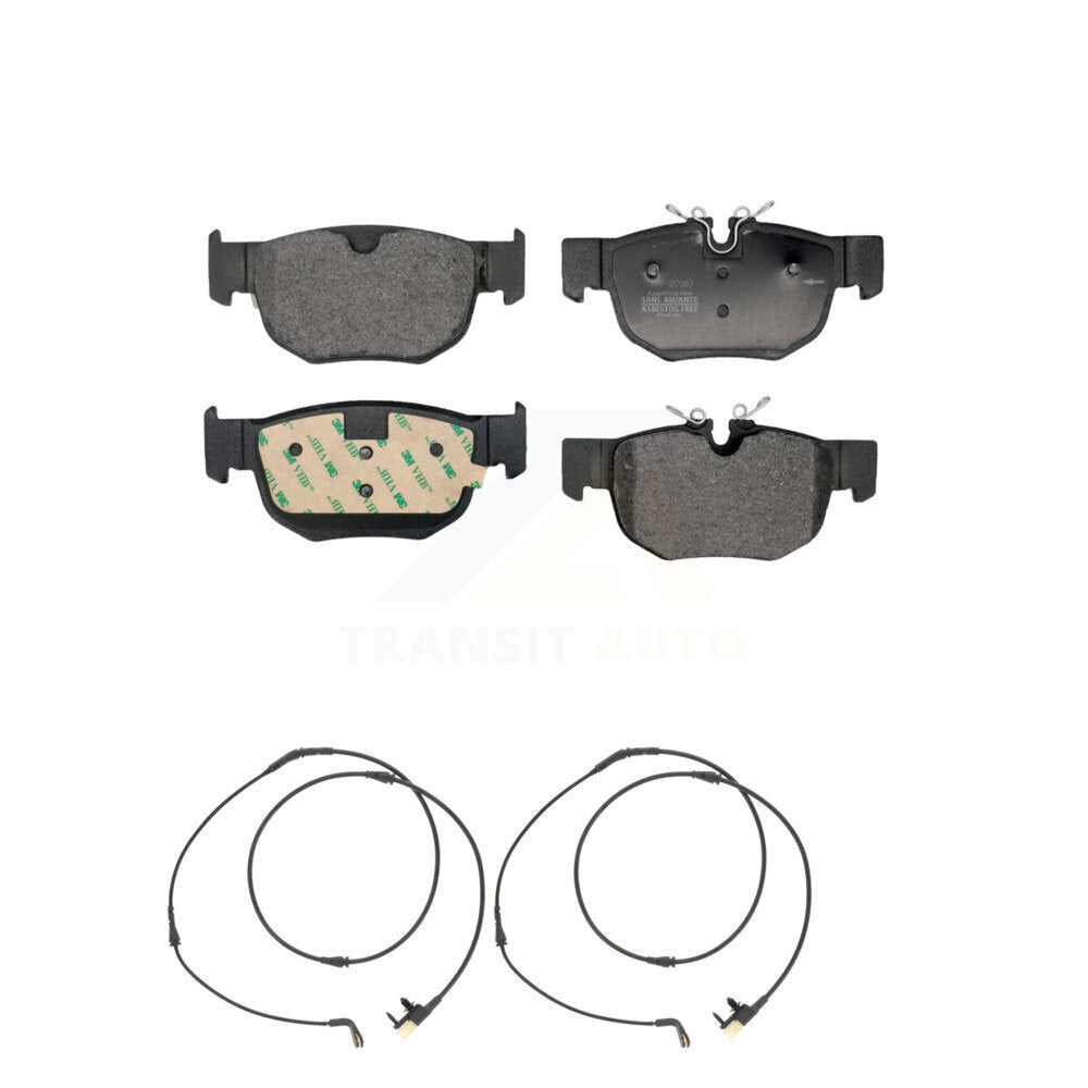 Semi-Metallic Brake Pad & Wear Sensor Rear Kit For Land Rover Range Velar Jaguar