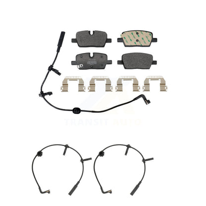Semi-Metallic Disc Brake Pads And Wear Sensors Rear Kit For Cadillac CT6