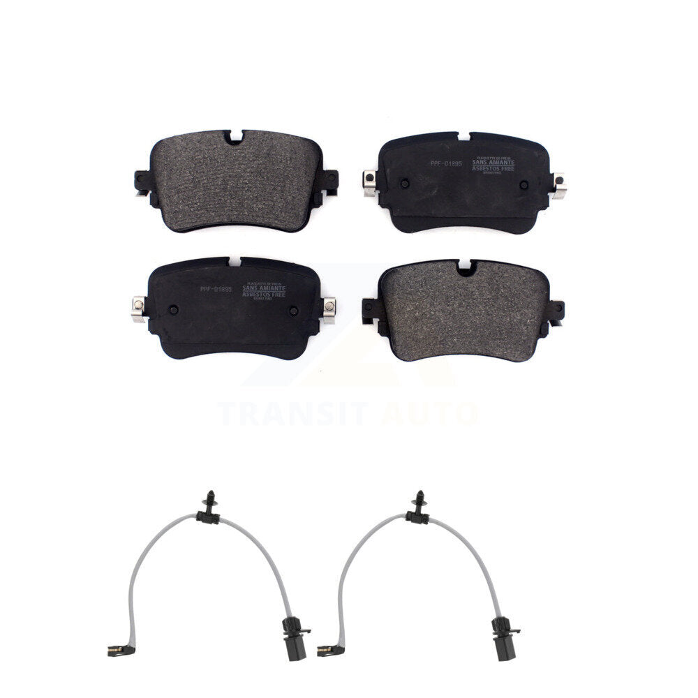 Semi-Metallic Brake Pad And Wear Sensor Rear Kit For 2019 Audi e-tron Quattro -L