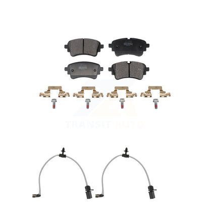 Semi-Metallic Brake Pad & Wear Sensor Rear Kit For Audi Q5 Sportback SQ5 PHEV A6