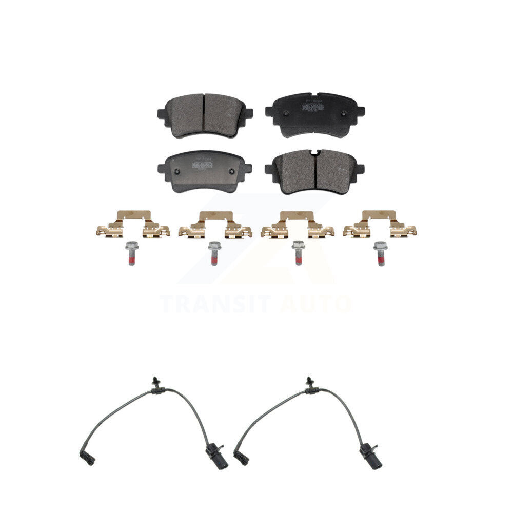 Semi-Metallic Brake Pad Wear Sensor Rear Kit For Audi A5 Sportback A4 Quattro S5