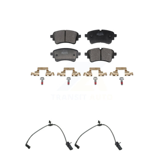 Semi-Metallic Brake Pad Wear Sensor Rear Kit For Audi A5 Sportback A4 Quattro S5