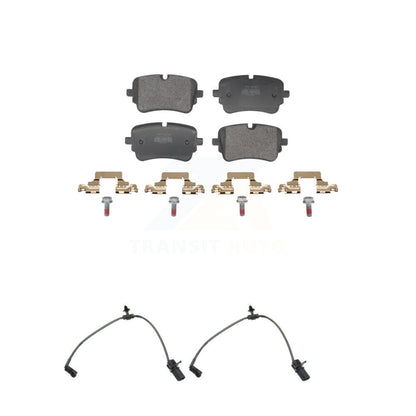Semi-Metallic Brake Pad & Wear Sensor Rear Kit For Audi Q7 Q8 SQ8 SQ7 A8 Quattro