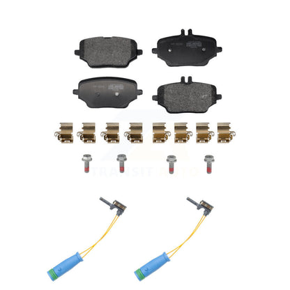 Semi-Metallic Disc Brake Pads And Wear Sensors Rear Kit For Mercedes-Benz GLE350