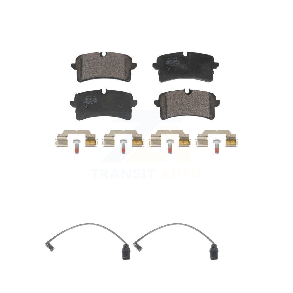 Semi-Metallic Disc Brake Pads Wear Sensor Rear Kit For Audi A7 Quattro S6 RS7 S7
