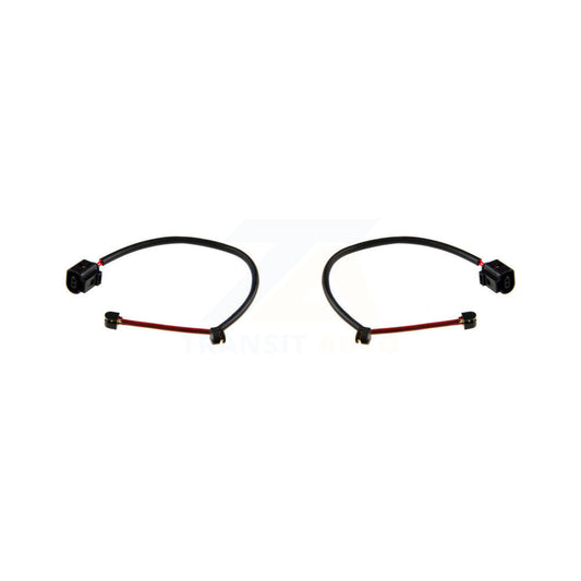 Brake Pads Wear Sensor (2 Pack) Front For Porsche Panamera w Ceramic Rotors