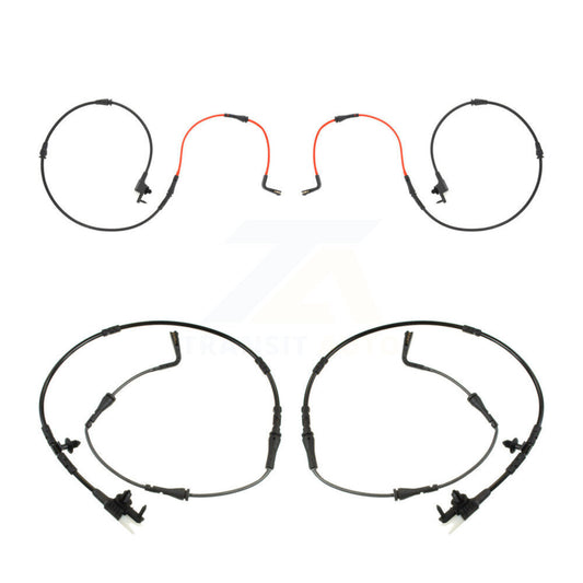 Brake Pads Wear Sensor (4 Pack) Front Rear For Jaguar XE