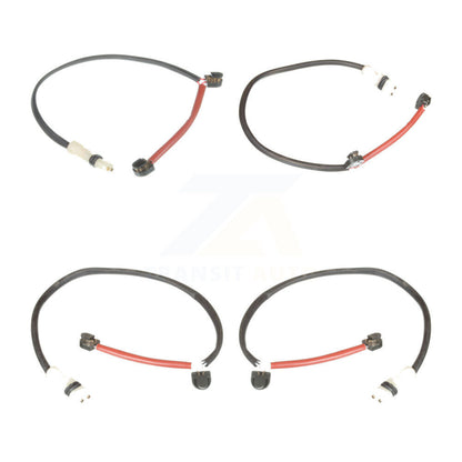 Brake Pads Wear Sensor (2 Pack) Front Rear For Porsche 911 w Ceramic Rotors