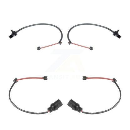 Brake Pads Wear Sensor (4 Pack) Front Rear For Porsche Macan w Ceramic Rotors