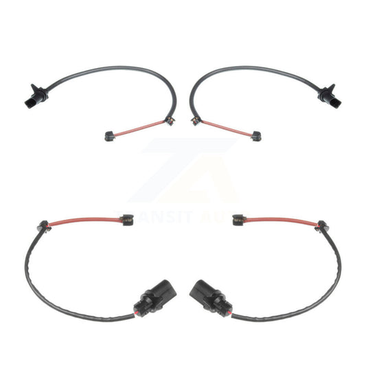 Brake Pads Wear Sensor (4 Pack) Front Rear For Porsche Macan w Ceramic Rotors