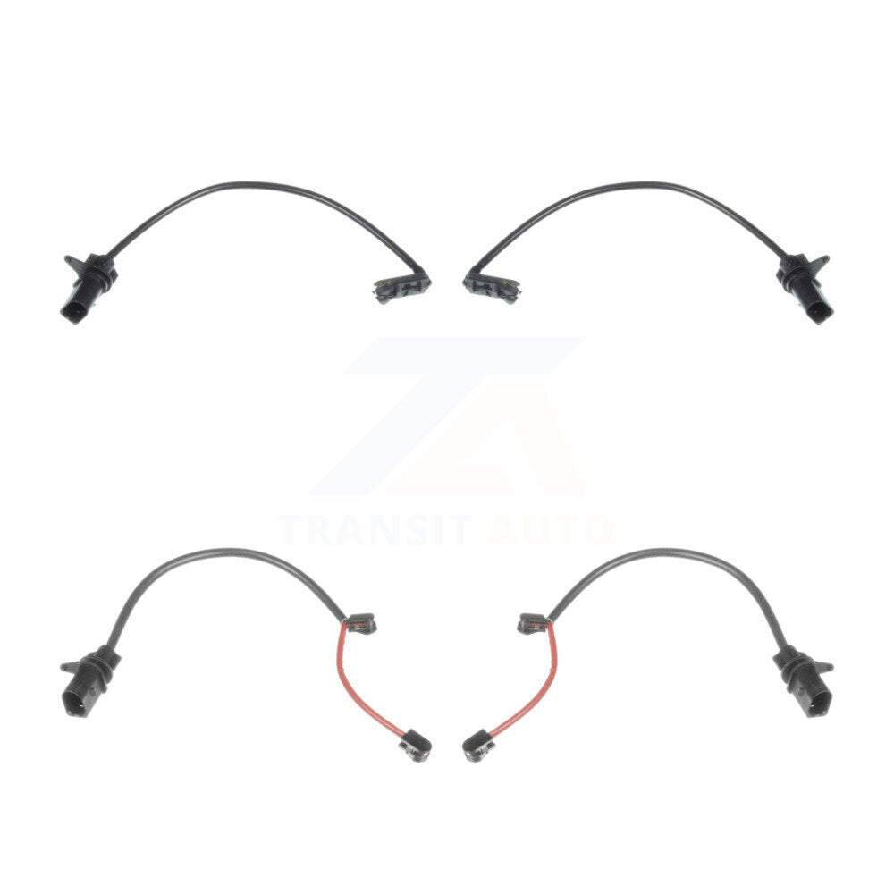 Brake Pads Wear Sensor (4 Pack) Front Rear For Audi S6 4.0L w Ceramic Rotors