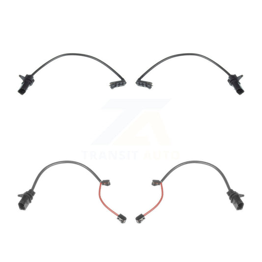Brake Pads Wear Sensor (4 Pack) Front Rear For Audi S6 4.0L w Ceramic Rotors