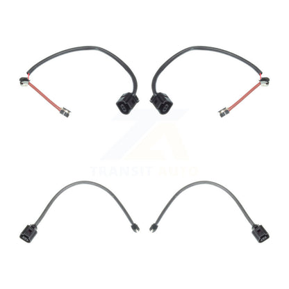 Brake Pads Wear Sensor (4 Pack) Front Rear For Porsche Cayenne w Ceramic Rotors