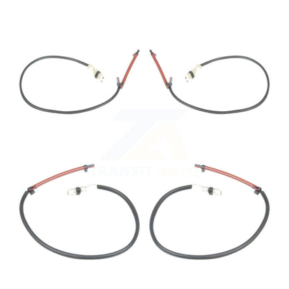 Brake Pads Wear Sensor (4 Pack) Front Rear For 08 Porsche 911 w o Ceramic Rotors