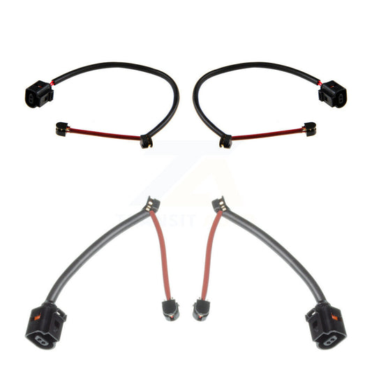 Brake Pads Wear Sensor (4 Pack) Front Rear For Porsche Panamera w Ceramic Rotors