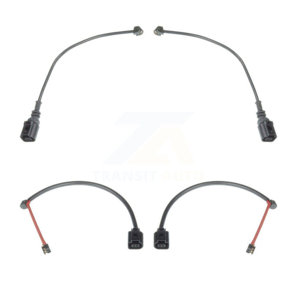 Brake Pads Wear Sensor (4 Pack) Front Rear For 19 Porsche 911 3.0L w Iron Rotors