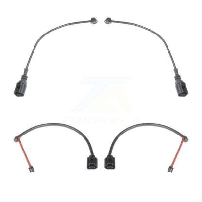 Brake Pads Wear Sensor (4 Pack) Front Rear For 19 Porsche 911 3.0L w Iron Rotors
