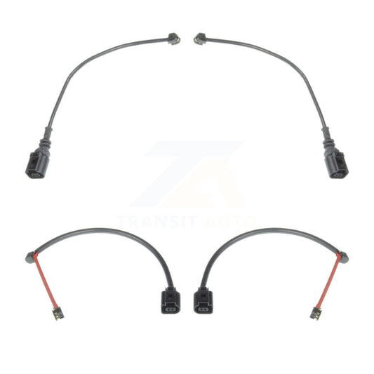 Brake Pads Wear Sensor (4 Pack) Front Rear For 19 Porsche 911 3.0L w Iron Rotors